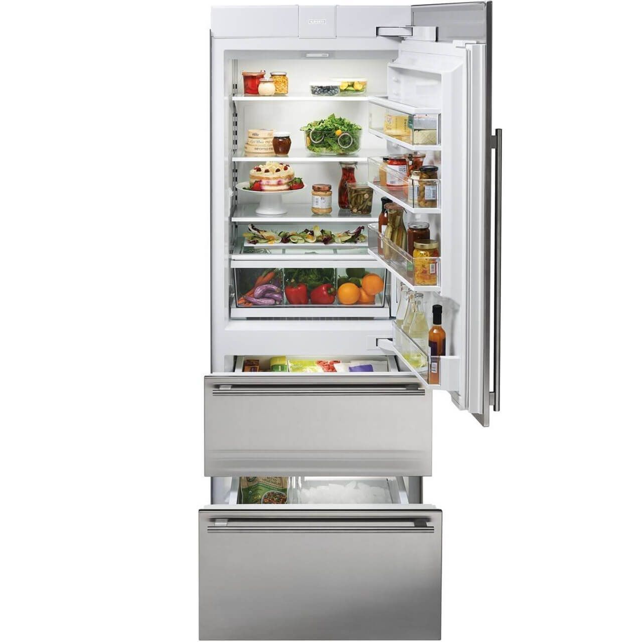 מקרר/מקפיא אינטגרלי עם מתקן מים פנימי ICBIT-30CIID