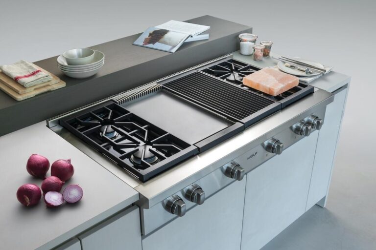 כיריים RANGETOP שישה מבערים מנירוסטה 121 ס”מ מובנים במטבח
