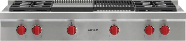 כיריים RANGETOP שישה מבערים מנירוסטה 121 ס”מ WOLF