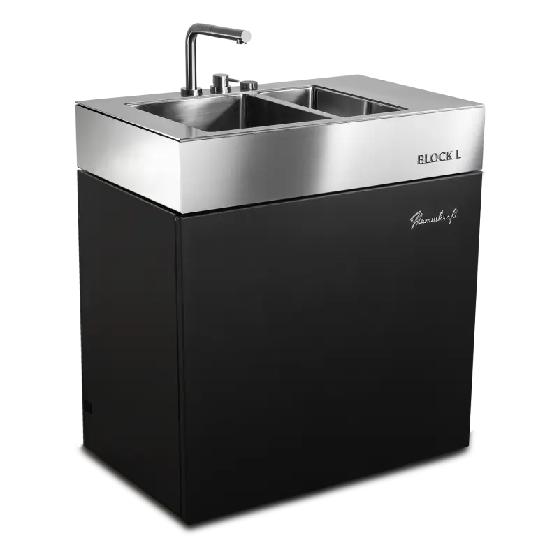 כיור נירוסטה שחור